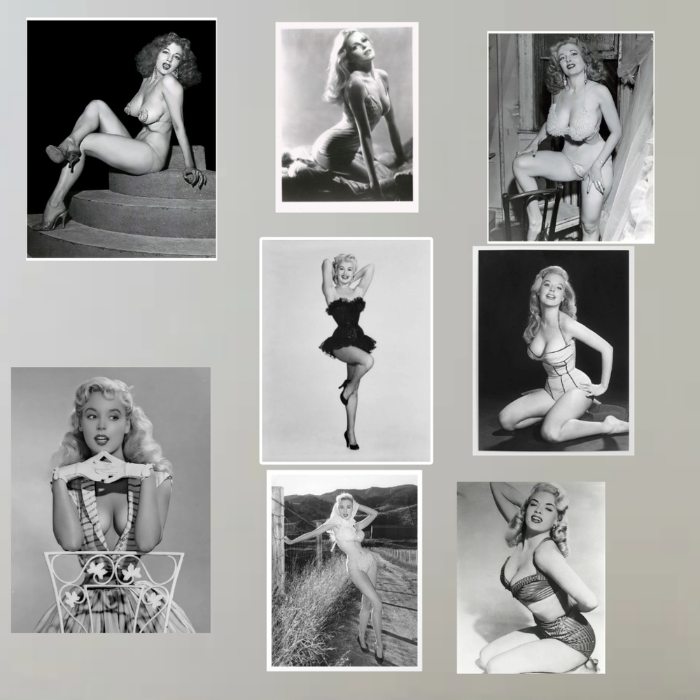 Vintage Pinup Sexy unFramed Photos 50s Hollywood Glamour Girls Art Set!